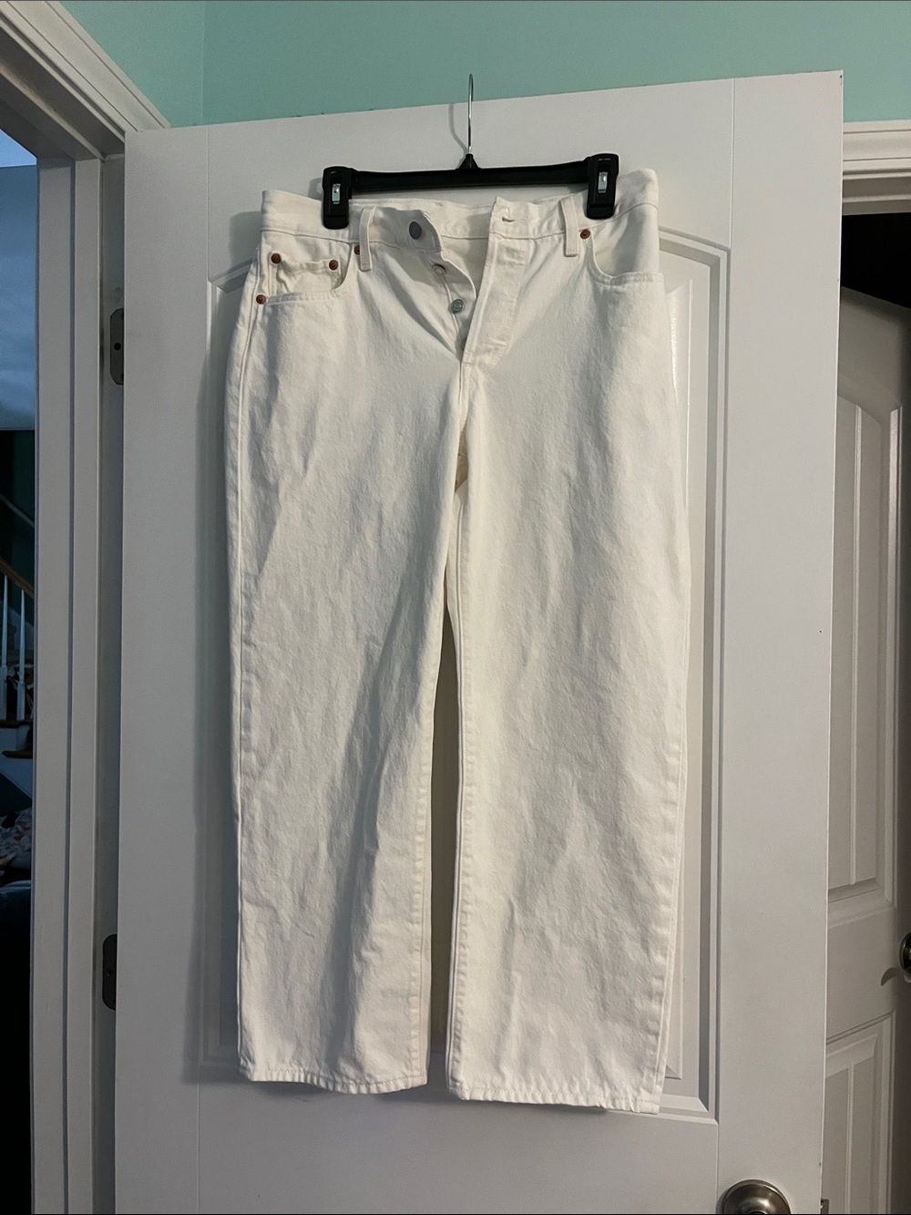 Levi's 501’s 90’s Women’s Straight Leg White Jeans